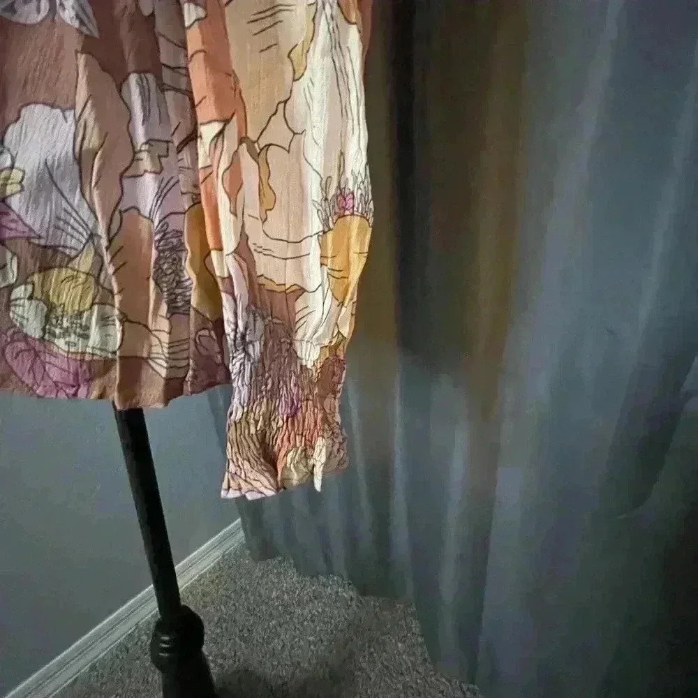 Promesa Pink/Mauve Floral Blouse, NWT - Picture 4 of 7